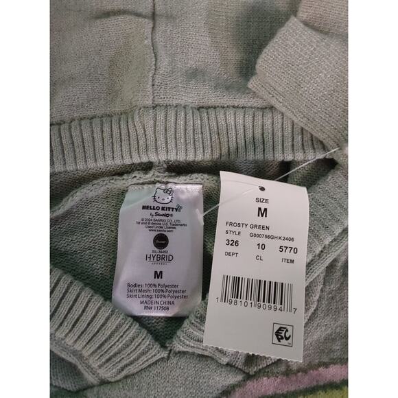 *NWT* Hello Kitty By Sanrio M Hooded Long Sleeve Sweater Top Tutu Bottom Dress - Picture 3 of 3